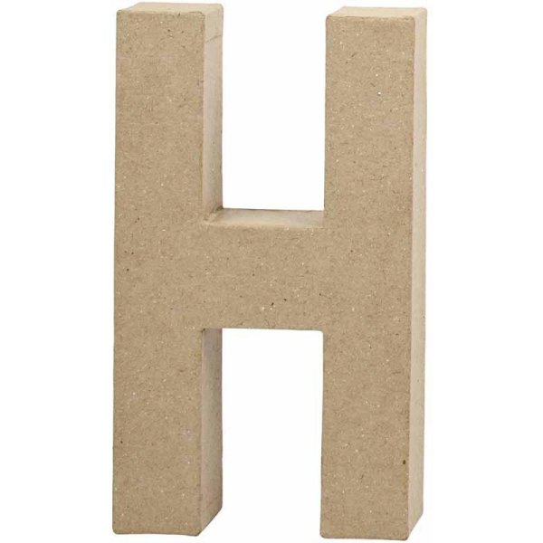 Kartonnen letter - H - 5 cm Kartonnen letter - H - 5 cm