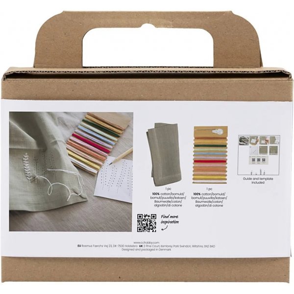 Mini DIY Kit Borduren, Servet Mini DIY Kit Borduren, Servet