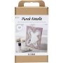 DIY Kit Punch Needle, pastelkleuren, Spiegel