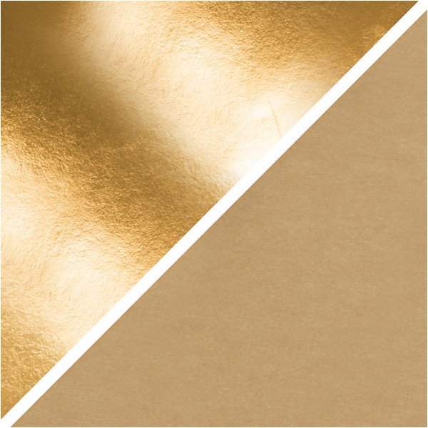 Leerpapier - goud - effen, folie - 1 m