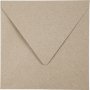 Gerecyclede envelop - naturel - 16 x 16 cm - 50 st
