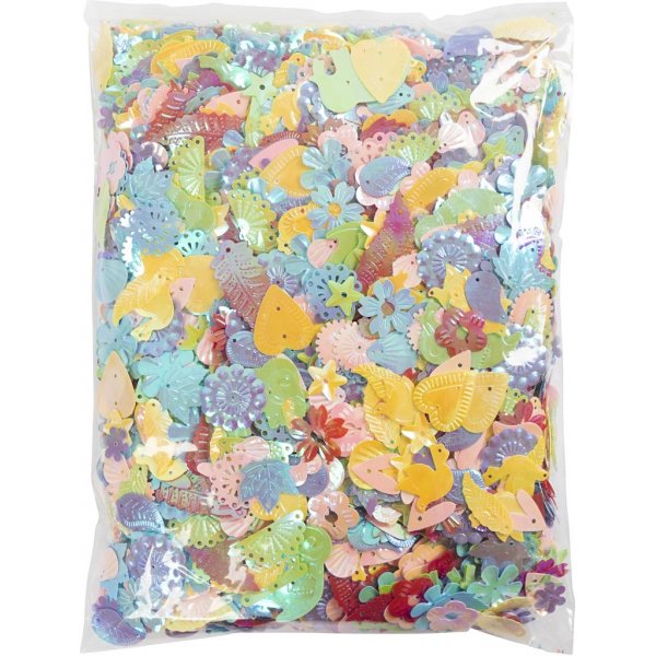 Pailletten - parelmoerkleuren - 400 g Pailletten - parelmoerkleuren - 400 g