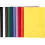 Velourspapier - gemengde kleuren - A4 - 10 vellen