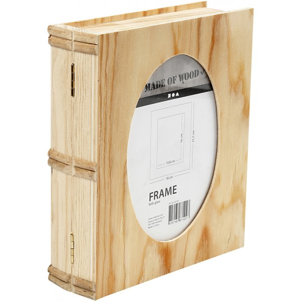 Boekendoos met pass-partout in de deksel - 21,7x18x5,5 cm Boekendoos met pass-partout in de deksel - 21,7x18x5,5 cm