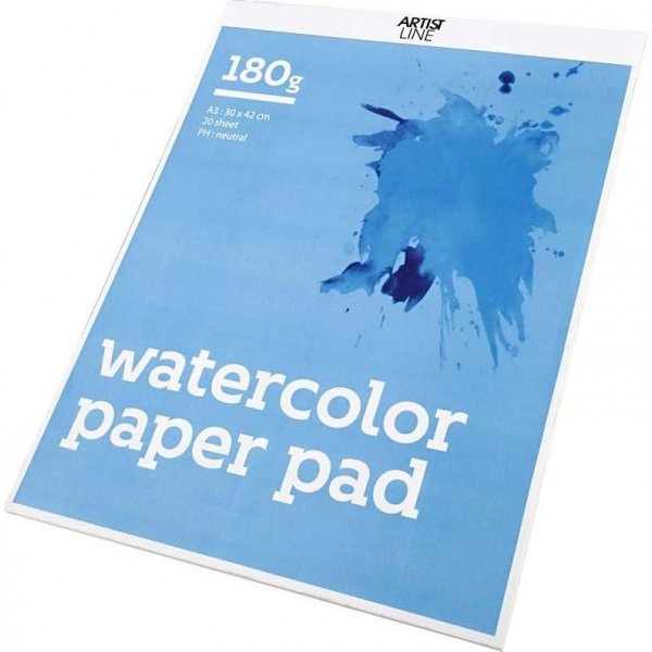 Aquarelblok - wit - A3 - 180 gr - 20 vellen