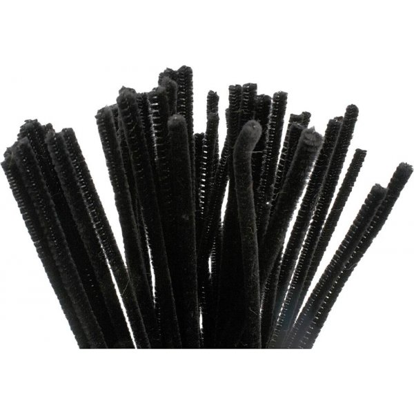 Pijpenrager - 6 mm - zwart - 50 st
