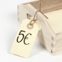 Manilastiften - crme - 3 x 6 cm - 30 st