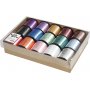 Cadeaukoord - gemengde kleuren - glanzend - 15 x 50 m