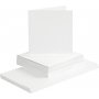 Kaarten en enveloppen - wit 16 x 16 cm - 50 sets