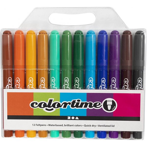 Colortime potloden - complementaire kleuren - 5 mm - 12 st Colortime potloden - complementaire kleuren - 5 mm - 12 st