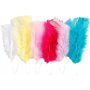 Dons op staaldraad - gemengde felle kleuren - 18 x 3 st