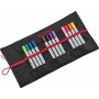 Etui Sensebag Zwart - 18 potloden (oprolbaar)