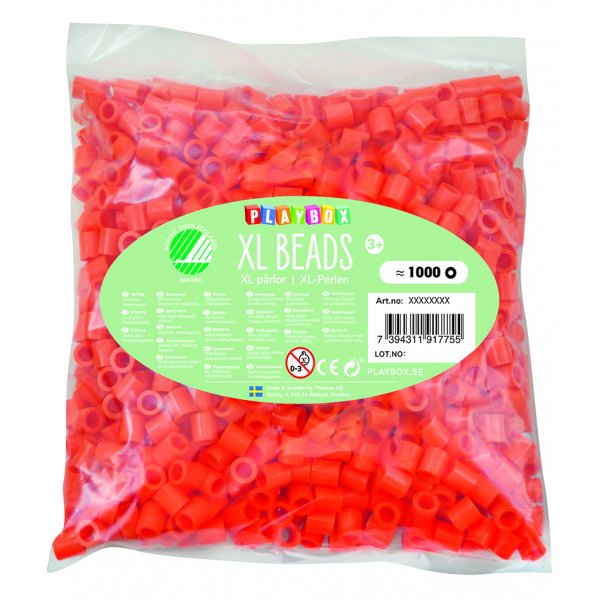 Pijpkralen XL 1000 stuks oranje Pijpkralen XL 1000 stuks oranje