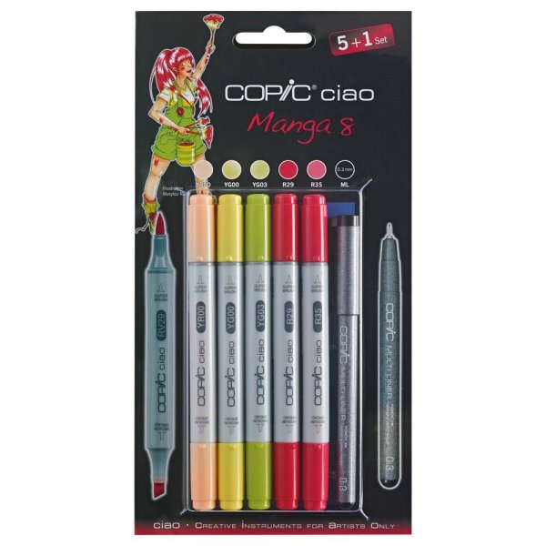 Copic Ciao 5+1-manga