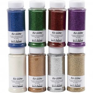 Bio-mica 8 x 140 ml - Gemengde kleuren Bio-mica 8 x 140 ml - Gemengde kleuren
