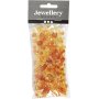 Harmony kunststof facetkralen - gemengd - geel - 45 gr