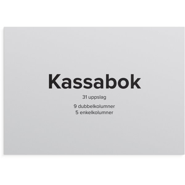 Kasboek - A4L