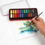Aquarelset - gemengde kleuren - 24 st