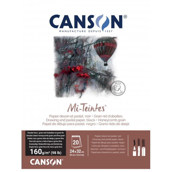 Canson Mi-Teintes 160g Honingkam Zwart