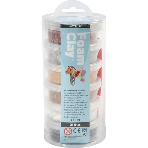Foam Clay® - bruine harmonie - metallic - 6 x 14 gr Foam Clay® - bruine harmonie - metallic - 6 x 14 gr