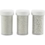 Mini glazen bollen - parelmoer - 3 x 45 g