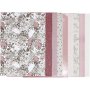 Vivi Gade designpapier in blokken - beige/roze - 24 vellen