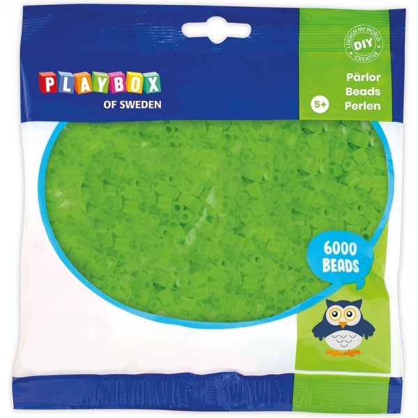 Tube kralen Transparant groen - 6000 st Tube kralen Transparant groen - 6000 st