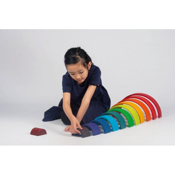 Houten regenboog 12 delen
