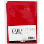 Kaarten en enveloppen - rood - 11,5 x 16,5 cm - 6 sets
