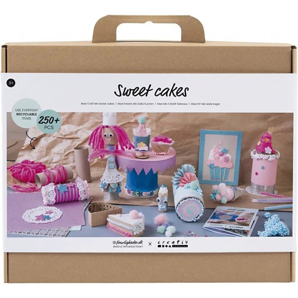 Maxi DIY Mix Taarten, gemengde kleuren, Taarten en snoepjes