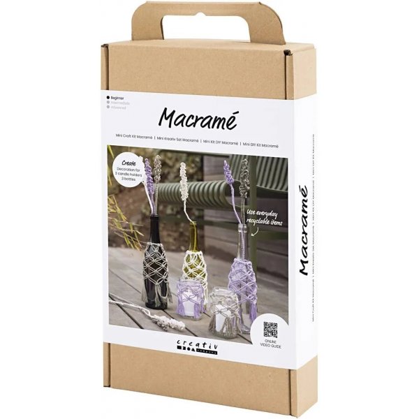 DIY Kit Macramé, Glazen decoratie DIY Kit Macramé, Glazen decoratie