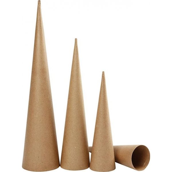 Hoge kegels - 8-9-11,5 cm - 3 st