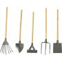 Kerstman accessoires - Tuingereedschap - 5 verschillende
