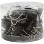 Clips - zwart - 19 mm - 40 st