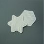Nabbi parelbord 9 cm - wit 2 st. mix ster / zeshoekig