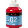 Schoolverf - Acryl - primair rood - mat - 500 ml