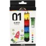 Schoolverf - Acryl - standaardkleuren - glanzend - 6 x 20 ml