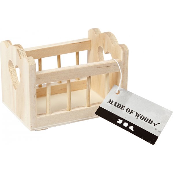 Kerstmanaccessoires - Wieg - 8 x 5,5 cm Kerstmanaccessoires - Wieg - 8 x 5,5 cm