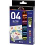 Schoolverf - Acryl - Glitter - gemengde kleuren - 6 x 20 ml