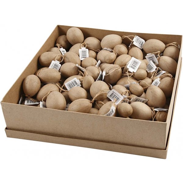 Eieren - papier-maché - 140 st Eieren - papier-maché - 140 st