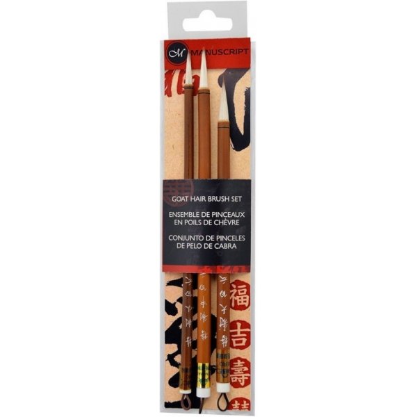 Borstel Chinese kalligrafie Set