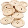 Houten knopen 35 - 10 st