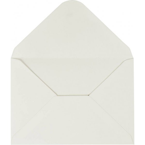 Envelop - gebroken wit - 11,5 x 16 cm - 10 st Envelop - gebroken wit - 11,5 x 16 cm - 10 st