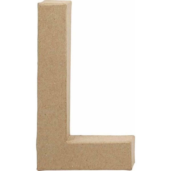 Kartonnen letter - L - 5 cm