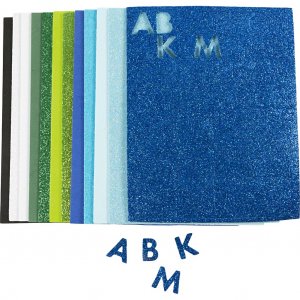 Decoratieve rubberen zachte schuimrubberen plaat 14x25 cm 2 mm Blauw/Groen Harmonie 12 stuks Decoratieve rubberen zachte schuimrubberen plaat 14x25 cm 2 mm Blauw/Groen Harmonie 12 stuks