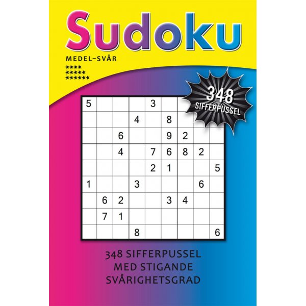 Sudoku gemiddeld moeilijk (geel)