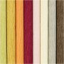Crpepapier - doffe kleuren - 8 vellen