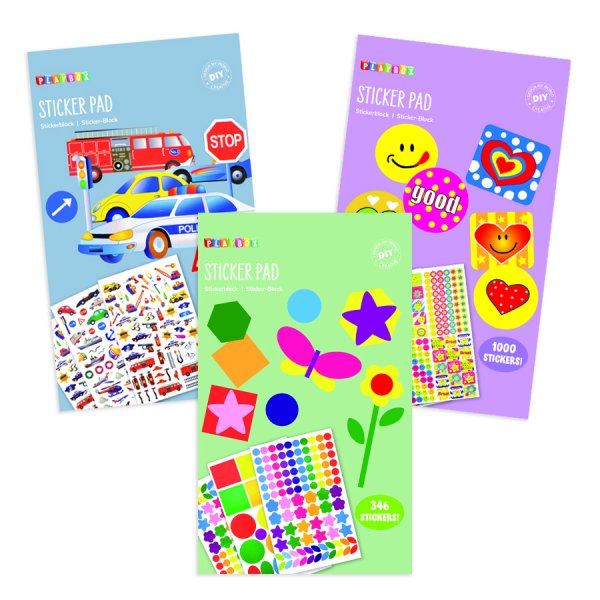 Stickers gemengde motieven - 1916 st Stickers gemengde motieven - 1916 st