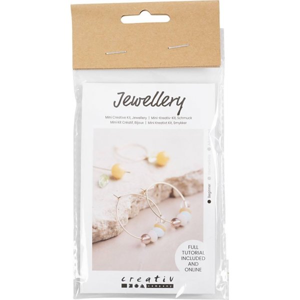 Mini DIY Kit Sieraden - Creolen met parels
