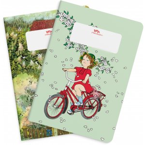 Notitieboekje Lotta Astrid Lindgren & Ilon Wikland gelinieerd - 2-pack